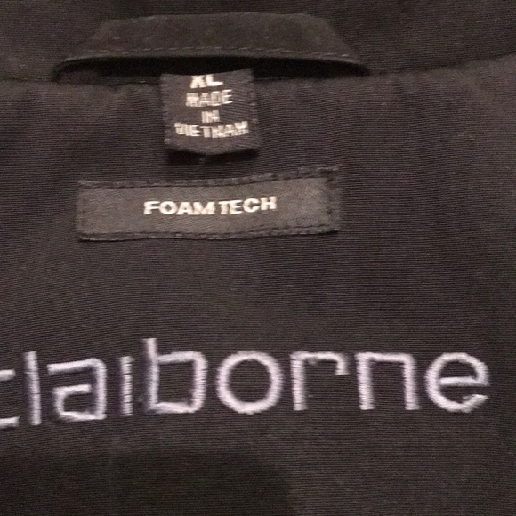 Claiborne black lined jacket outerwear size XL - Picture 3 of 5